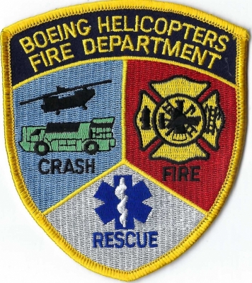 Boeing Helicopters Fire Department (PA)
DEFUNCT - Boeing Rotorcraft Systems (formerly Boeing Helicopters changed names in 2018.

