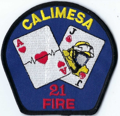 Riverside County Station #21 (CA)
DEFUNCT PATCH - Calimesa FD #21 was once part of Riverside County FD.  In 2018, now back with City of Calimesa.
