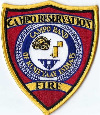 Campo Reservation Fire Department (CA)
TRIBAL - Campo Band of Kumeyaay Indians
