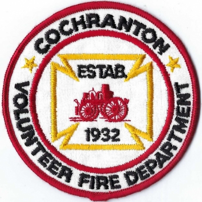 Cochranton Volunteer Fire Department (PA)
Population < 2,000.
