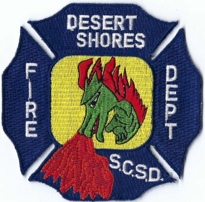 Desert Shores Fire Department (CA)
DEFUNCT - Merged w/Imperial County Fire Department
