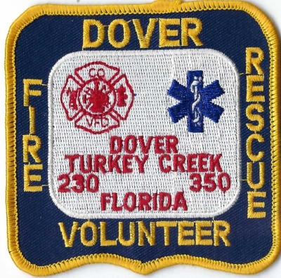 Dover - Turkey Creek Volunteer Fire Department (FL)
DEFUNCT - Merged w/Hillsborough County Fire Rescue.
