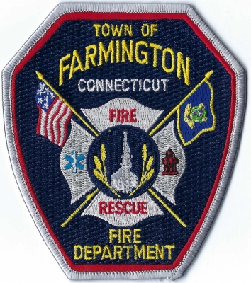 Town of Farmington Fire Department (CT)
First Church of Christ, is a historic land mark church at 75 Main Street in Farmington, Connecticut.  Built in 1771. (See patch).
