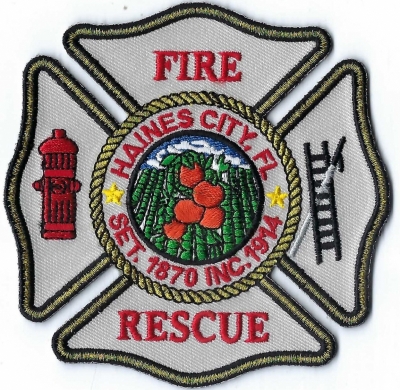 Haines City Fire Rescue (FL)
Haines City, Florida has many orange trees, including at Ridge Island Groves, which has over 100 acres of citrus trees. 
