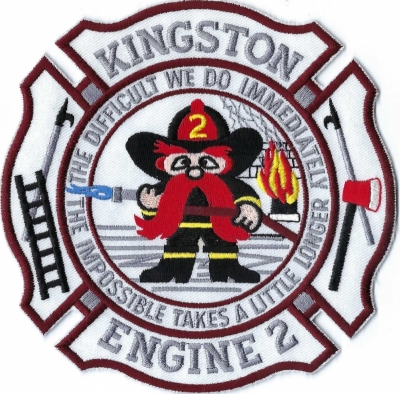 Kingston Fire Department (PA)
DEFUNCT - Station 2 is closed.  Volunteers wear this patch not career.

