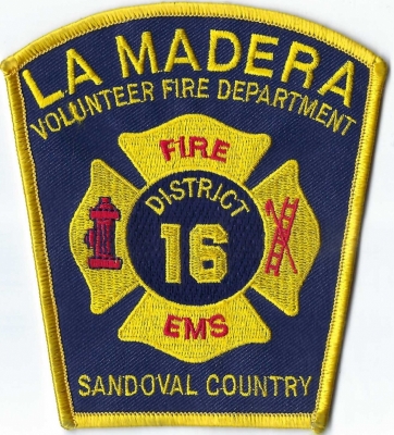 La Madera Volunteer Fire Department (NM)
DEFUNCT - Merged w/La Madera Fire District.
