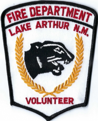 Lake Arthur Volunteer Fire Department (NM)
Lake Arthur High School Mascote is the "PANTHERS".  Population < 500.
