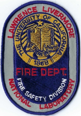 Lawrence Livermore National Lab Fire Department (CA)
DEFUNCT - Merged w/Alameda County Fire Department 2007 (University of California).
