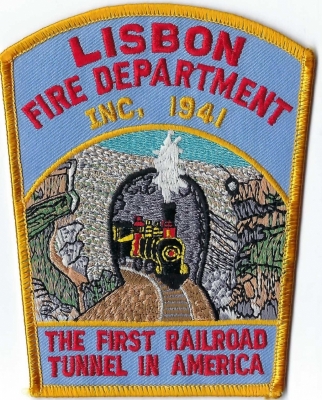Lisbon Fire Department (CT)
Libson had the first railroad tunnel in America (circa 1837) for freight and passenger use by the public.
