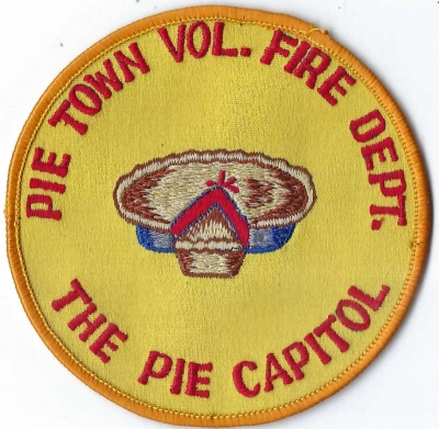 Pie Town Volunteer Fire Department (NM)
Pie Town got its name in the 1920s from a bakery that sold dried-apple pies to travelers.  Population < 500.
