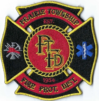 Prairie Township Fire Protection District (MO)
DEFUNCT - Merged w/Lotawana Fire District 1975
