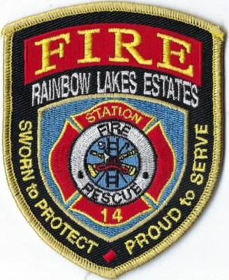 Rainbow Lakes Estates Fire Department (FL)
Station 14.
