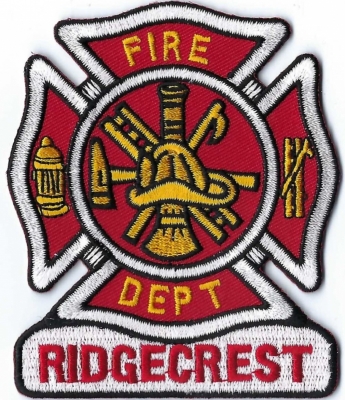 Ridgecrest Fire Department (CA)
DEFUNCT - Merged w/Kern County Fire District
