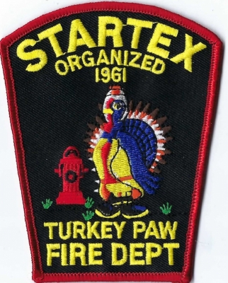 Startex Fire Department (SC)
"Turkeypaw" derives from the word Tucapau, which was the name of the small mill village. The name changed to Startex in 1940.
