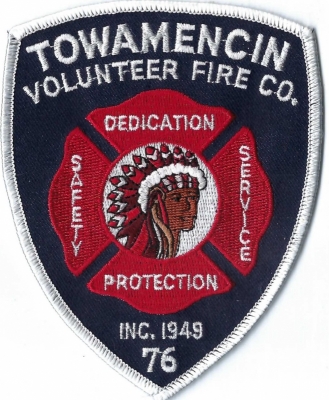 Towamencin Volunteer Fire Company (PA)
The Indians of Towamencin are of the Delaware Nation. They had a settlement in the SW section along the Towamencin Creek.
