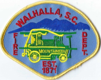 Walhalla Fire Department (SC)
Walhalla purchased the "Mountaineer" in 1871 from Columbia FD after the civil war.  It is the 2nd oldest hand-drawn in SC.

