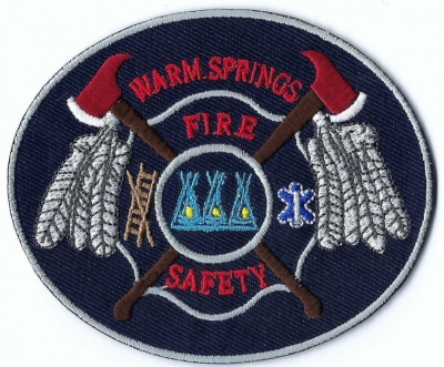 Warm Springs Fire Department (OR)
TRIBAL - Land of the Warm Springs, Wasco and Paiute Native American Tribes.
