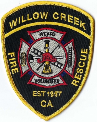 Willow Creek Volunteer Fire Department (CA)
Population < 2,000

