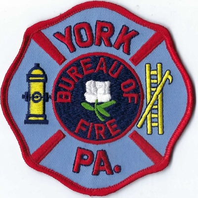York Bureau of Fire (PA)
The Yorkist rose is used in the seal of the City of York, Pennsylvania, which is known as "White Rose City".
