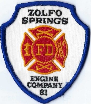 Zolfo Springs Fire Department (FL)
DEFUNCT - Merged w/Hardee County Fire Rescue.
