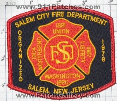 New Jersey - Salem City Fire Department (New Jersey) - PatchGallery.com ...