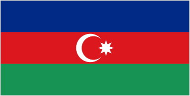 AZERBAIJAN * FLAG
