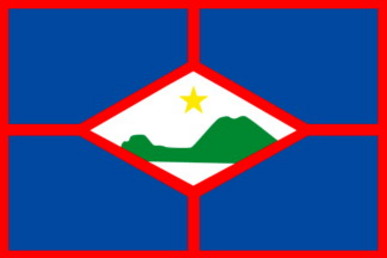 ST. EUSTATIUS ISLAND * FLAG
