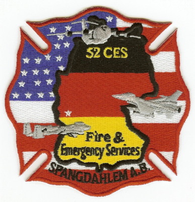 GERMANY Spangdahlem USAF Base 52 CES
