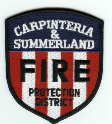 CALIFORNIA Carpinteria Summerland
This patch is for trade
