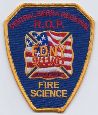 CALIFORNIA Central Sierra Regional R.O.P.
This patch is for trade
