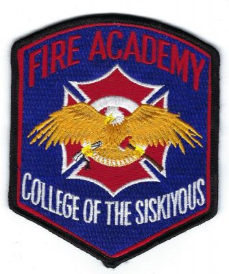 CALIFORNIA College of the Siskiyous Fire Academy
This patch is for trade
