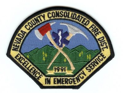CALIFORNIA Nevada County Consolidated
This patch is for trade
