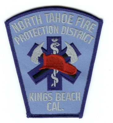 CALIFORNIA North Tahoe Fire District
This patch is for trade
