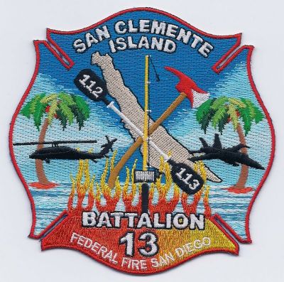 CALIFORNIA San Clemente Island Federal Fire
This patch is for trade
