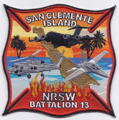 CALIFORNIA San Clenente Island Federal Fire
This patch is for trade
