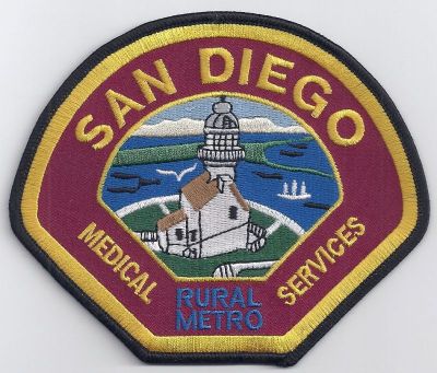 CALIFORNIA San Diego Rural Metro EMS
This patch is for trade
