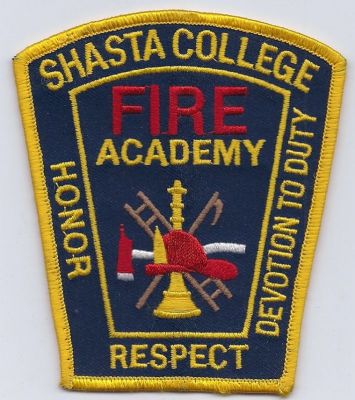 CALIFORNIA Shasta College Fire Academy
This patch is for trade - Used
