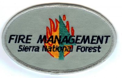 CALIFORNIA Sierra National Forest Fire Management
This patch is for trade
