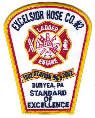 Excelsior Hose Company #2 Station 963 100th Anniversary 1902-2002 (PA)
