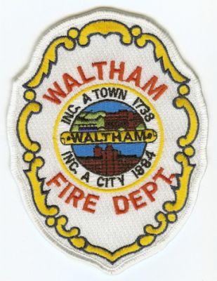 MASSACHUSETTS Waltham
This patch is for trade
