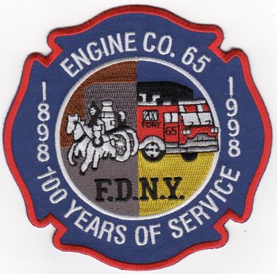 New York E-65 100th Anniversary 1898-1998 (NY)
