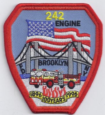 New York E-242 100th Anniv. 1896-1996 Anniversary (NY)
