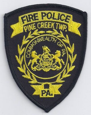PENNSYLVANIA Pine Creek Township Fire Police
This patch is for trade
