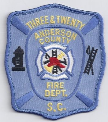 SOUTH CAROLINA Anderson County Three & Twenty Station 19
This patch is for trade
