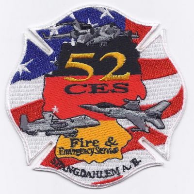 GERMANY Spangdahlen USAF Base 52 CES
