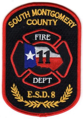 TEXAS South Montgomery Co. Emergency Service Dist. 8 E-11
This patch is for trade

