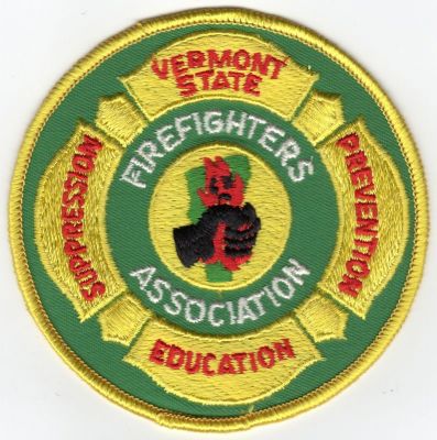 VERMONT Vermont State Firefighters Association
This patch is for trade
