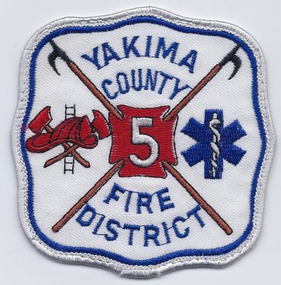 WASHINGTON Yakima County Fire District 5
This patch is for trade - Used
