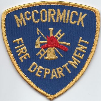 McCormick fire dept - McCormick county ( SC ) V-1
