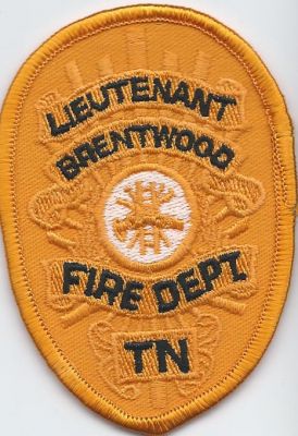 brentwood fd lieutenant - hat patch ( TN )

